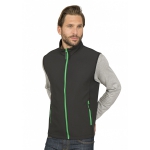 Bodywarmer / softshell 2 couches bicolore