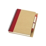 Carnet de notes recyclé avec stylo 