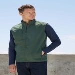 Veste Homme zippée softshell sans manche 