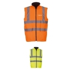 Bodywarmer fluo réversible 