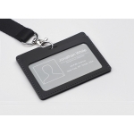 Porte-badge en cuir recyclé