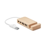 USB 4 ports en bambou