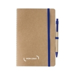 Carnet A5 en carton recyclé avec stylo