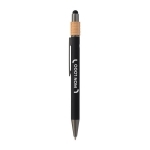 Stylo stylet spinner en aluminium recyclé et bambou