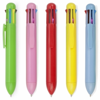 Stylo bille 8 couleurs