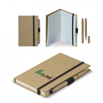 Carnet A6 couverture carton + Stylo-stylet