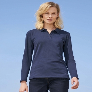 Polo ajusté 180g femme