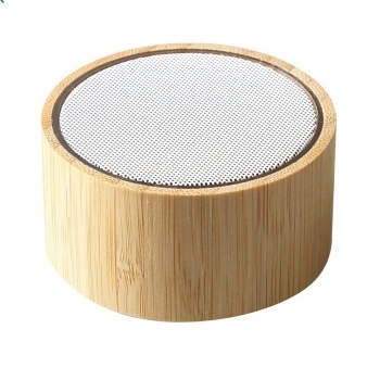 Enceinte bluetooth bambou