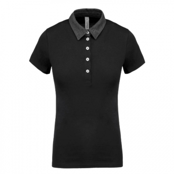 Polo jersey bicolore Femme 180 g/m²