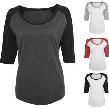 Tee-shirt bicolore 140g femme