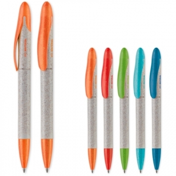 Stylo bille avec pointe et clip couleur