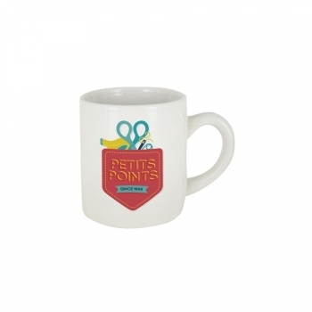 Mini mug en céramique impression quadri 200 mL