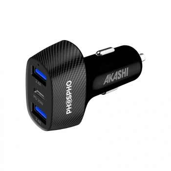 CHARGEUR ALLUME-CIGARE 37W USB-C + 2X USB-A 3.4A