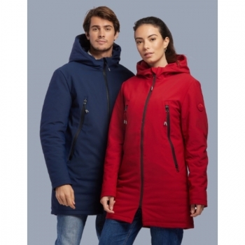 Veste longue à capuche Softshell Mustaghata® matelassée