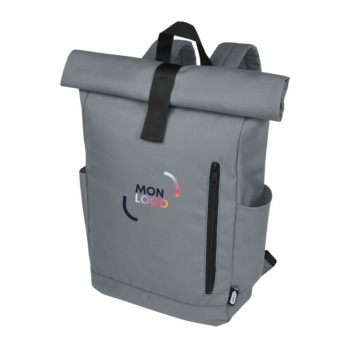 Sac à dos ordinateur roll top en rPET GRS