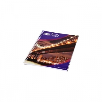 Carnet de notes à spirales A4 avec couverture arrière imprimée