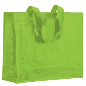 Shopper avec soufflet en PP laminé 120 g/m²