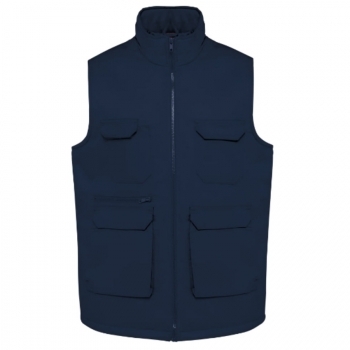 Gilet polycoton multipoches rembourré Unisexe 190 g/m²