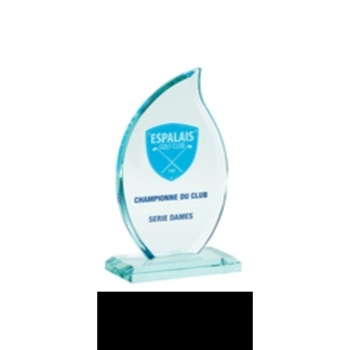 Trophée en verre