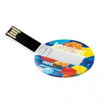 Clé USB plate de forme ronde