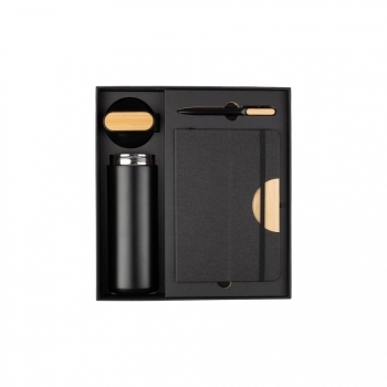 Coffret cadeau gourde, stylo et carnet
