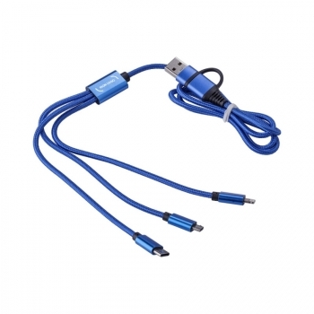 Câble de charge long 7,5W à double entrée USB et USB-C