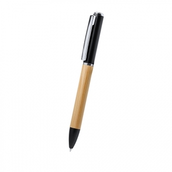 Stylo avec lampe LED intégrée fabriqué en bambou