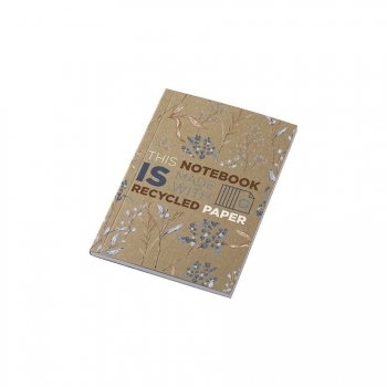 Carnet A5 à couverture souple recyclée en kraft avec 50 feuilles